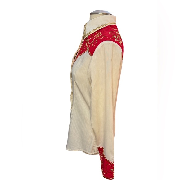 Kippy’s Coronado Swarovski Crystal Embroidered Western Style Riding Shirt - Picture 5 of 11